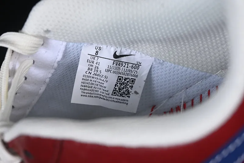 All categories Nk Air Force 1 Air Force series Nk Air Force 1 Low Air Force low top Nike Air Force 1'07 Low Year of the Horse joint vermillion cloud white Air Force 1 low top casual sneakers FV4921-600